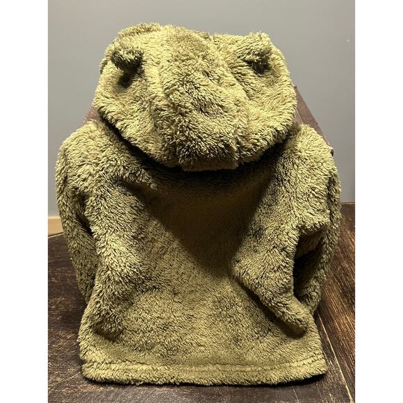 Eddie Bauer Baby Bear Hooded Sherpa Fleece Jacket — Olive, 24M, NWT - Picture 2 of 3